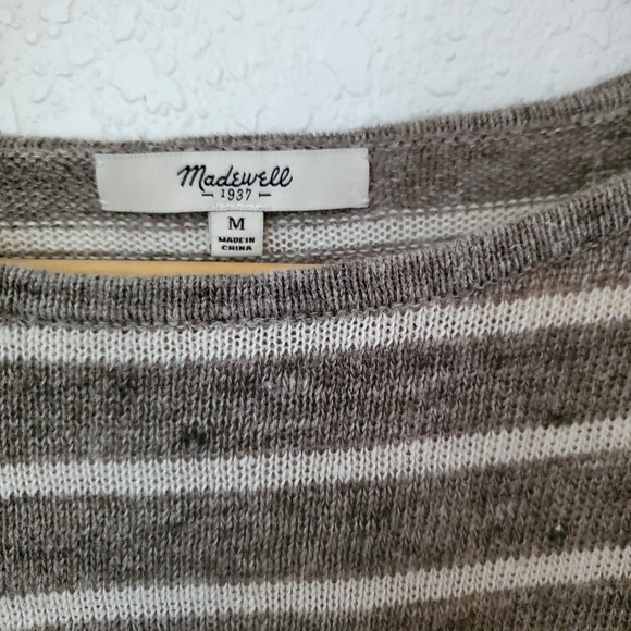 Madewell stripe sweater size M - Picture 4 of 6